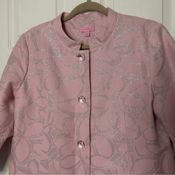 Lilly Pulitzer Flawed Metallic Shift Dress and Jacket Set - Picture 11 of 15